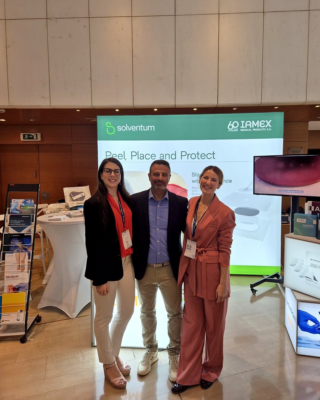 The IAMEX team at Booth 22, 16th HESPRAS Congress, Athens