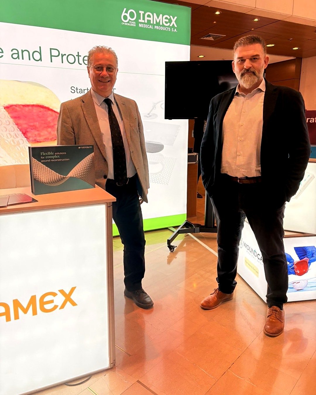 The IAMEX team at Booth 22, 16th HESPRAS Congress, Athens
